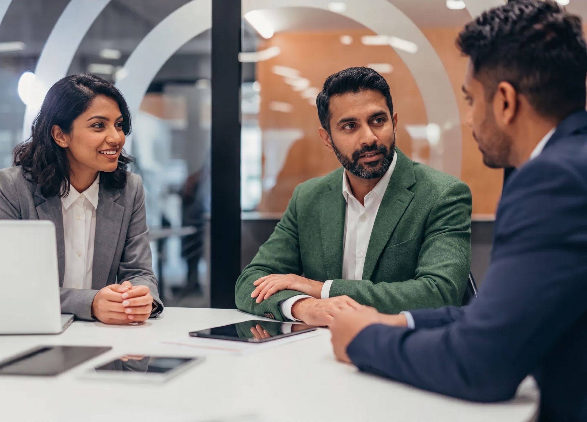 People in a meeting